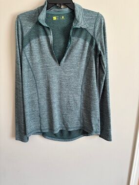 Xersion Women's Heather Teal Quarter-Zip Pullover